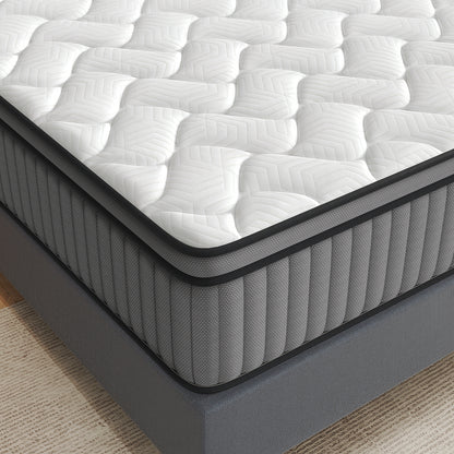 Queen Mattress 12 Inch - Firm Queen Mattress in a Box - Memory Foam Relieves Pressure - Individual Pocket Springs Provide Precise Support - Queen Bed Mattress for Couples