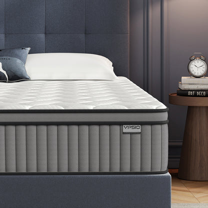 Queen Mattress 12 Inch - Firm Queen Mattress in a Box - Memory Foam Relieves Pressure - Individual Pocket Springs Provide Precise Support - Queen Bed Mattress for Couples